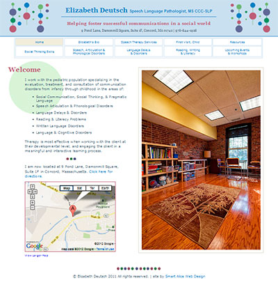 web site for speech therapist