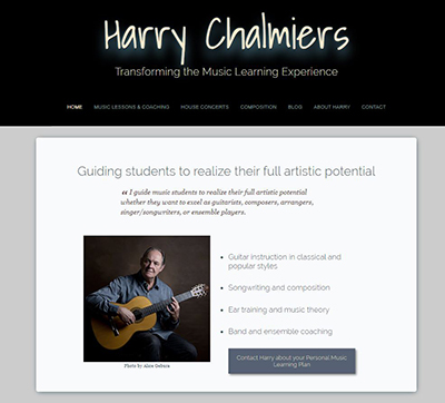 Harry Chalmiers web site