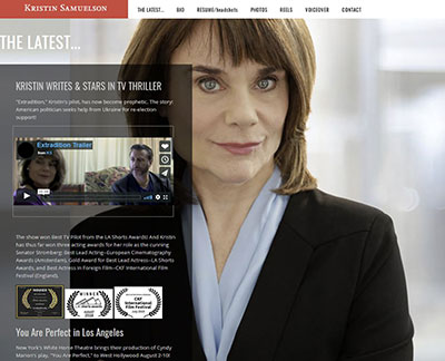 web site for actress