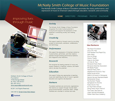 web site for charitable foundation