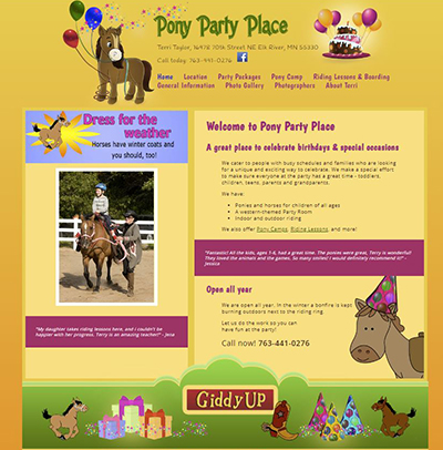 web site for horse farm